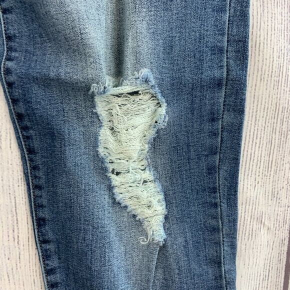 Celebrity Pink Jeans sz 11 / 30 Skinny Ankle Inseam 26.5" Distressed - Picture 6 of 15